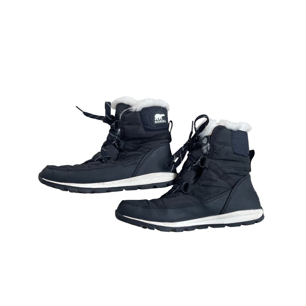 Sorel Women's 6.5 Whitney Faux Fur Quilted Lace Up Insulated Winter Snow Boots - Picture 5 of 7